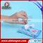 Raw material for wet wipes