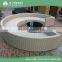 Modern leisure luxury circle outdoor garden sectional sofa half round rattan sofa