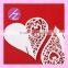 2016 Unique Design Laser Cut White Place Card Wine Card From Haoze Caompany JK68