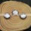 LFD-002B Finding ~ Druzy Round Shape Pearl Pave Rhinestone Connectors Spacer Beads Jewelry Making
