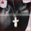 Fashion boho natural cross pearl pendants jewelry, black cz paved natural pearl pendants                        
                                                Quality Choice