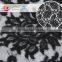 2016 fancy black embroidery 100 polyester material lace