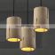 Natural feature cement /concrete lamp shade with UV light designed for home pendant ceiling lamp