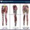 Latest design multiple patterns mixed vivid color sexy women's printed leggings on promotion