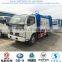 famous dongfeng garbage compactor truck, hydraulic lifter container garbage truck