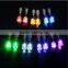 Led Earrings Light Up Glowing Studs Ear Ring Drop Crystal Dance Party Gift