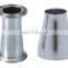 Sanitary 304 316L Stainless Steel Fittings Concentric/Eccentric Reducer
