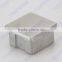 Stainless steel handrail balustrade tube end cap M8 thread suqare end cap