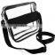Approved clear messenger bag clear shoulder bag transparent purse with adjustable strap                        
                                                Quality Choice
