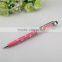 TCR-04 2015 best selling crystal stylus pen with flower , Promotional touch pen