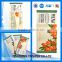 Plastic Laminated PET & PE 3 Sides Heat Sealed Frozen Food Bag For Fried Prawn Roll Packaging