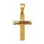 Hot sale gold plated jewelry stainless steel scriptures cross necklace pendant