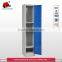 storage blue metal two tiers locker
