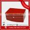 Glossy finish red color wooden cigar cabinet for gift