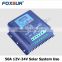 Foxsur New models high performance solar charge controllers 50A 12V-24V PWM solar panel charge controller