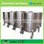 Huafeng-500L food grade stainless steel Storage tank with wheels