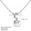 Latest Design Beads Girls Jewelry 18k Gold Plated Austrian Crystal Freshwater Pearl Necklace