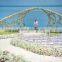 Wholesale hot selling wedding stage decoration with flowers flower wedding arch