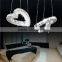 Double Heart Reading Room Modern Pendant Light 40W Fashion Pendant Lamp