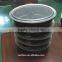 10-pck single compartment black microwave safe oval shape disposable plastic food container with lid