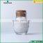 empty food packng jar glass storage jar with cork