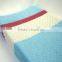 Light Blue Plush Dots Minky Color Block Changing Mat Cover