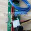 New PCI-E Express 1X to 16X Riser Card +USB 3.0 Extender Cable for Bitcoin Mining 60CM/100CM
