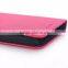 Soft tumble PU leather case with magnet, folio with card slots case for Samsung galaxy S6
