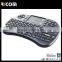 2.4G mini wireless keyboard with touch pad for android tv box,2.4g mini fly air gyro mouse wireless keyboard--T2--Shenzhen Ricom