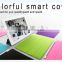 Slim Colorful Hot Pressing Magnetic Smart Leather Case For ipad2/ipad 4/New ipad