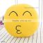 8cm plush Emoji KeyChain Strap different emoticon plush emoji Keychain