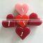 1pcs each pvc box heart shaped candle