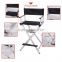 Aluminum Portable Hairdressing Portable Chair For Makeup Artist