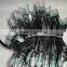 BLACK wire IP68 DC12V input 12mm through-hole LED RGB dump node;100pcs a string