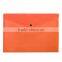 Transparent colorful plastic file folder