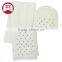 Studs fashionable knitted Beanie and Scarf Set
