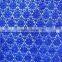 blue thick recycled 100 polyester chemical fabric allover
