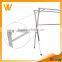 double pole Garment Rack, Mobile double-Pole Clothes Drying Rack, Modern Clothes Rack with X style