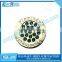 Silver plated metal custom golf ball marker necklace