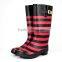 New style of colorful stripe rain boot