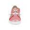 High Quality Custom Logo Fashion Lace-up Pink Leather Girls Sneakers