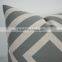 Geometrical linen/cotton fabric woven plain throw pillow