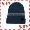 100%Wool Unisex Kids Knitted Fold-Over Beanie Hat