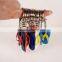 cute colorful slipper soft pvc keychain cartoon pvc rubber key chain