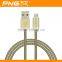2015 Newest Arrival Metal Braided Strong fishnet charger cable for iPhone 5 6 6s