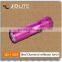 Colorful small led torch light 9led flashlight with Diamond reflectorled