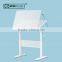 Modern Manual Hand Crank wood drafting desk