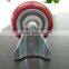 JY-302|zinc Plate Swivel Caster With Top Plate| Black Red Swivel Wheel for Trolleys