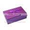 Elegant Purple Paper Gift Box Wholesale With Bowknot