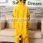 2015 wholesale Christmas cosplay custume kid onesie children/Yellow tiger cartoon pajamas